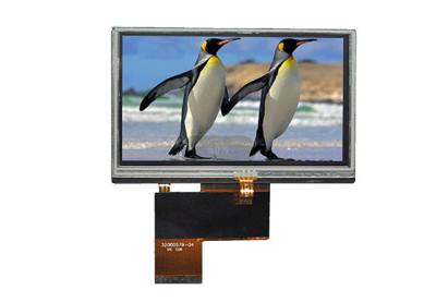 China 4.3 Inch 480 * 272 TFT LCD Resistive Touchscreen Panel 24 bit For Industrial for sale