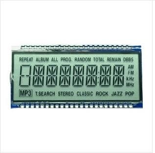 China 14 Segment LCD Transflective Transparent LCD Display Module Operating Temp -30-+80℃ for sale