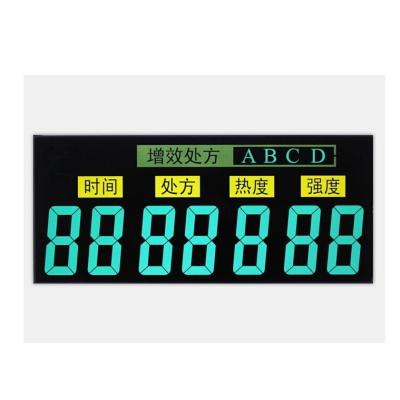 China Black Background VA LCD Display Negative Transmissive Segment 12 O'clock Viewing Angle for sale