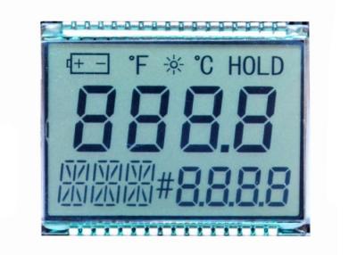 China Custom 4 Digit 7 Segment Numeric Display TN Reflective LCD Display For Meter Pin Connector for sale