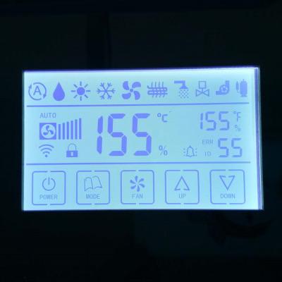 China Segment Lcd Custom Design FSTN / TN Lcd Display , Zebra Connector Trans-missive Monochrome Lcd play for Water Meter for sale