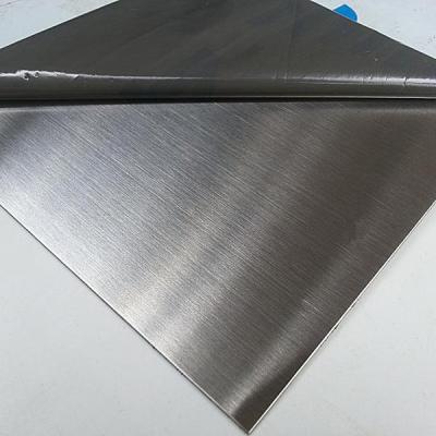 China AISI 304 304L Stainless Steel Sheet SS Metal Plate Brushed Surface With Film for sale