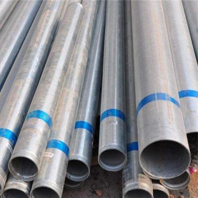China ASTM EN10327 ST37 Galvanized Steel Tube Round GI Hollow Pipe Seamless With Pipe Cap for sale