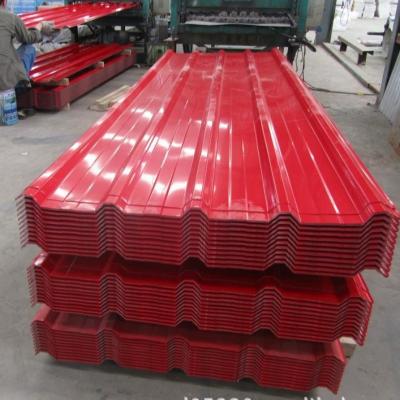 Chine PPGI enduit par couleur étirée à froid a ridé la feuille SGCC de toiture de zinc galvanisée par feuille à vendre