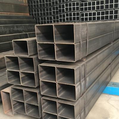 China Black Hollow Section Carbon Pipe Q235 Carbon Steel Tube Square Metal Tube for sale