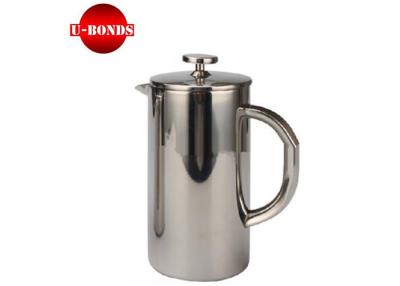 China SS304 Double Wall Cafetiere French Press Coffee Pot 27 / 34 oz for sale