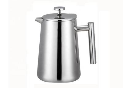 China 19cm Height Stainless Steel Insulated French Press 1500ml Double Wall Coffee Press for sale