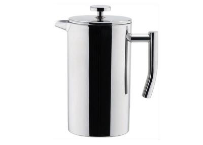 China Double Wall Stainless Steel French Press Coffee Pot Plunger 800ml/1000ml for sale
