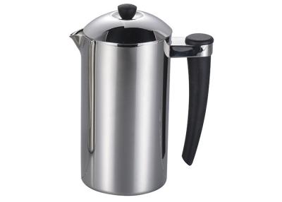 China 0.8mm Double Wall 18/8 Stainless Steel Insulated French Press For Heat Retention for sale