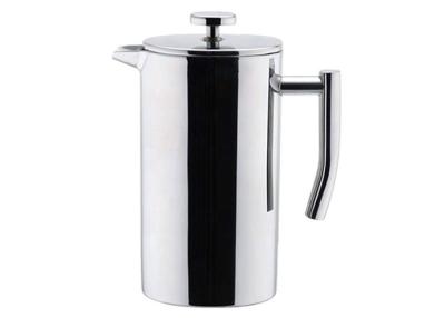 China Stainless Steel French Press Pot Laser Logo SS304 800ml / 1000ml for sale