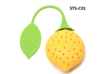 China Lemon Silicone Tea Infuser OEM ODM 20g Loose Leaf Tea Strainer for sale