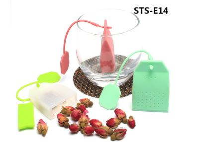 China 16g Silicone Tea Infuser Lovely Bag Loose Leaf Tea Steeper 11.8*6.5*1.9cm for sale