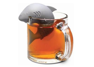 China Dolphin Silicone Tea Infuser Strainer Loose Leaf 20g LFGB FDA Certified for sale