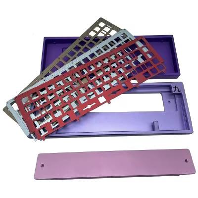 China Customized Product Manufacturer Cnc Processing Machining Peek Plastic Aluminum Metal Mechanical Keyboard Enclosure Case for sale
