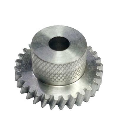 China Iron 12L14 Cylinder Gear 0.2mm Straight Teeth Gear Motorized for sale