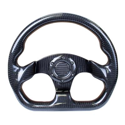 China 12k 24K Plain Machined Carbon Fiber Steering Wheel In Racing Car Odm for sale