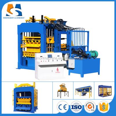China QT8-15 cement Hollow Block Making Machine italy automatic concrete brick for sale
