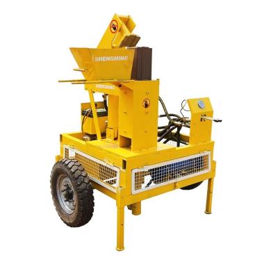 China HM1-20 diesel Flyash Bricks Making Machine interlocking clay mud block for sale à venda
