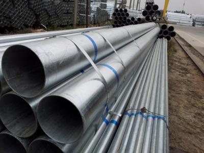 China DIN STD 1.25 Inch Hot Dipped Galvanized Steel Pipe MTC ERW Round Tube 15mm Dia for sale