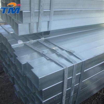 China 0.6mm Carbon Steel Galvanized Hollow Square Steel Pipe GB 4 Inch Square Tubing JIS G3466 for sale