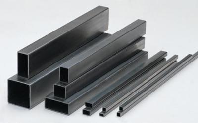 China Black Metal Annealed Hollow Square Steel Tube ERW S235JR S355JR Hot Rolled for sale