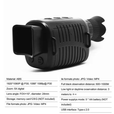 China 5x Digital Zoom Night Vision Goggles Monocular for sale