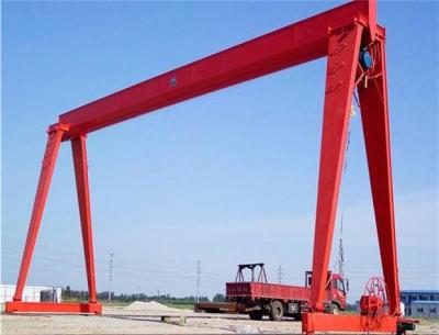 China Pulley Free Single Girder Gantry Crane Mobile Outdoor 50 Tons Heavy Duty for sale