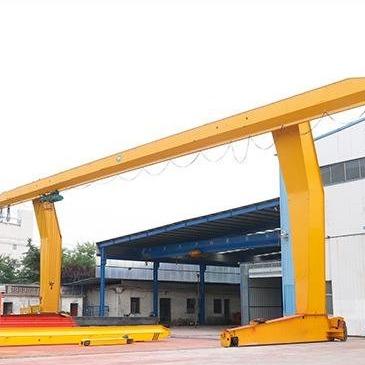 China Single Box Beam L Leg Gantry Crane 50/10T With Double Cantilever for sale