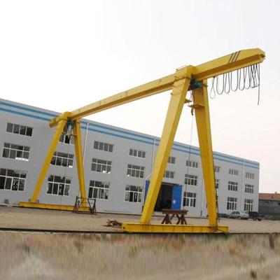 China Box Type Single Main Girder Gantry Crane Equipped With CD / MD Electric Hoist for sale