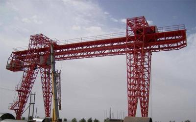 China Pórtico doble Crane Strong Wind Resistance de la viga de la estructura ligera del braguero en venta