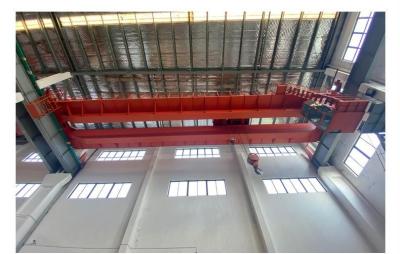 China 20 / 5 Ton Electric Workshop Overhead Crane Double Box Type Girder for sale
