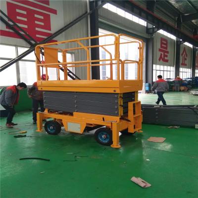 China 500kg Mobile Lift Table Hydraulic Drivable For A Variety Of Terrains zu verkaufen