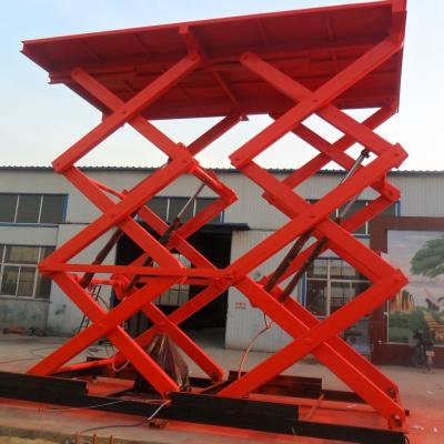 China Workshop Electric Stationary Lift Table Hydraulically Actuated Sizes for sale