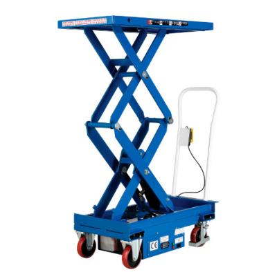 China 770Lb Industrial Grade Harbor Freight Hydraulic Lift Cart Four Wheel for sale