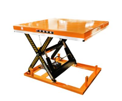 China Single Scissor 1000kg Hydraulic Manual Scissor Lift Table Rustproof for sale