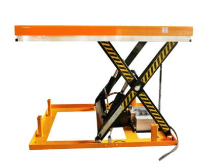 China Max Lifting 1780mm Stationary Electric Hydraulic Scissor Lift Table AC380v for sale