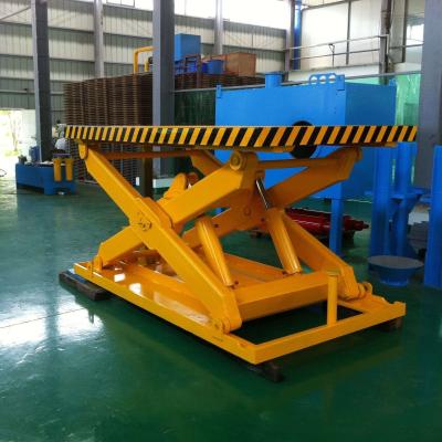 China 5Ton Heavy Duty Fixed Hydraulic Scissor Lifting Table With Large Platform for sale