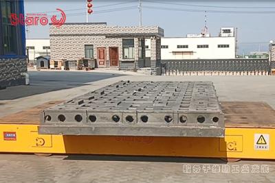 China Explosion Proof industrial transfer car  0.55M/S 0.60M/S Lift Speed motorized platform cart for sale