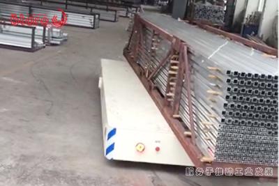 China 0-20ton Automated Guided Carts Lithium Battery Powered Warehouse Trolley for sale