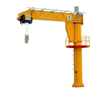 China 5T Column Cantilever Jib Crane Hoist Remote Control Concrete Foundation for sale