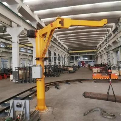 China Cantilever 600kg Electric Jib Crane Hoist Articulating for sale