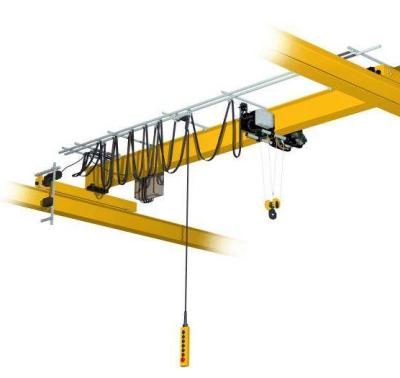 中国 15 Tons Single Girder Overhead Bridge Crane Warehouse Workshop Compact Size Light Weight 販売のため