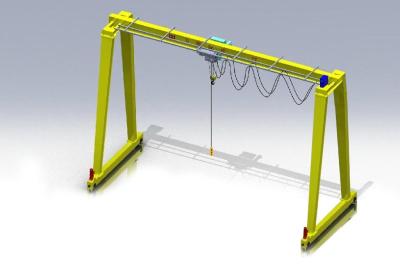 China Strong Rigidity A3 10T Single Girder Gantry Crane For Bridge Construction for sale