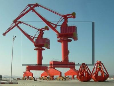 China Large Spans Harbour Portal Crane 50Hz 380 Volt Automated Quay Crane for sale