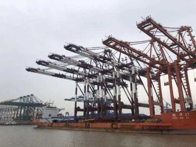 China Hafen-Portal-Crane Outreach Distances 50m Quay Überziehschutzanlage 50T Behälter-Kran zu verkaufen