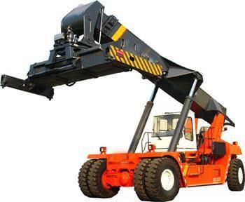 China 45 Tons Transport Container Reach Stacker Anti Rollover Rotating Telescopic Handler for sale