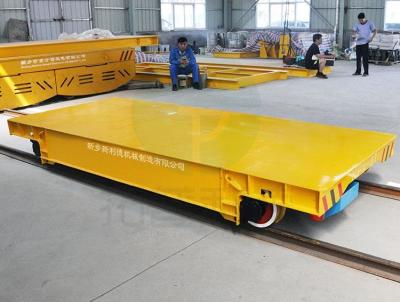 China Anti high temp 30 Tons Rail Electric Transfer Cart For Machine Manufacturing for sale