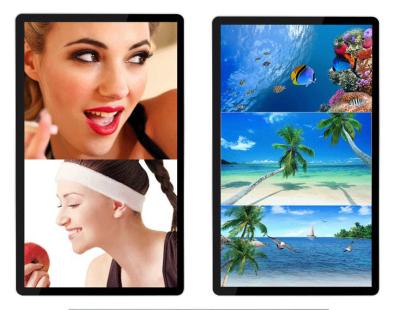 China 43 Inch Restaurant Wall Menu Boards FHD Video LCD Screen IPS Panel for sale
