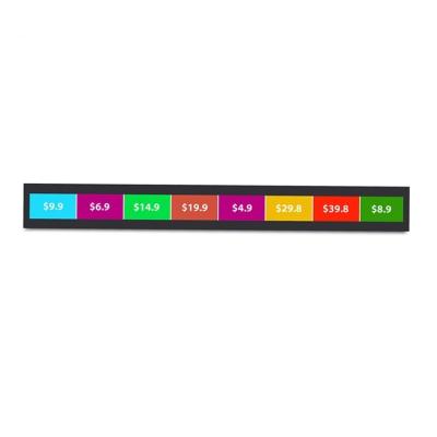China Shelf Edge Stretched Bar LCD , WiFi 4G LTE Ultra Wide Stretched Displays for sale