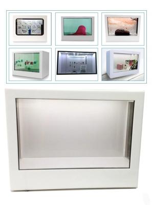 China Transparent Digital Signage Digital Showcase Smart Advertising Box for sale